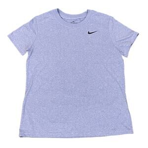 Nike Top Dri FIT Legend Athletic Fitted Training Blue Heather Women's Size L